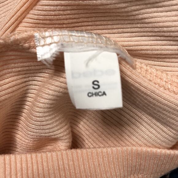 Bebe Y2K Vintage Rhinestone Sparkle Ribbed Tank Top - Picture 6 of 9